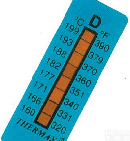 THERMAX温度纸单格121度温度纸<em>测温</em>专用<em>感温</em>贴纸