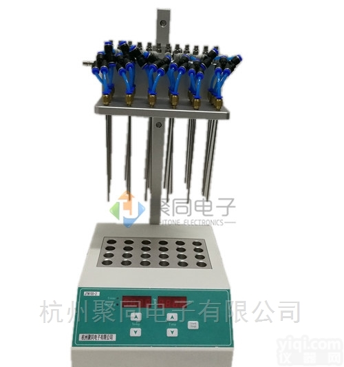 <em>新疆</em>24位干式氮吹仪JTN100-1<em>氮气</em>吹扫仪