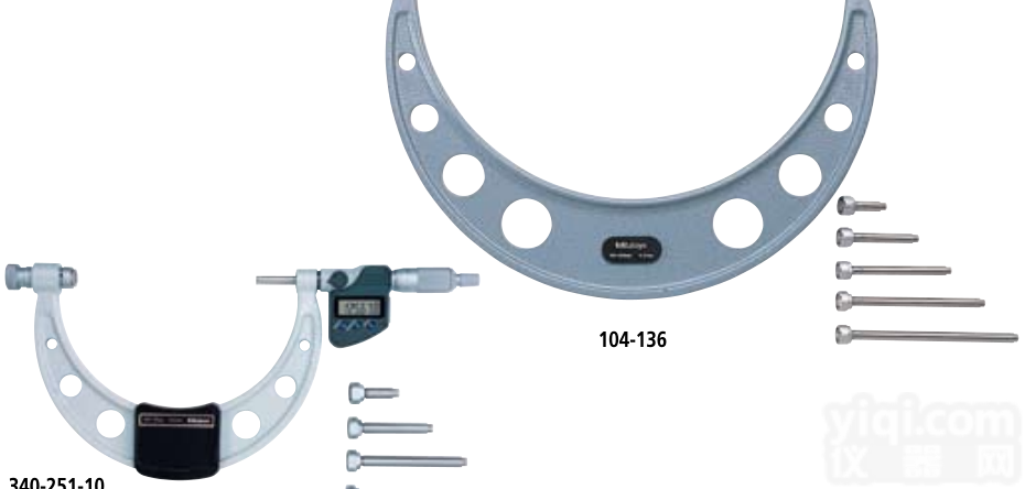三丰mitutoyo快进型可更换测砧外径千分尺<em>104</em>-<em>202</em>
