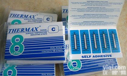 英国TMC8格测温纸THERMAX系列<em>八格热敏试纸</em>