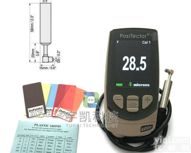 <em>美国</em>DeFelsko6000型<em>微型</em>直角探头管道内壁涂层测厚仪