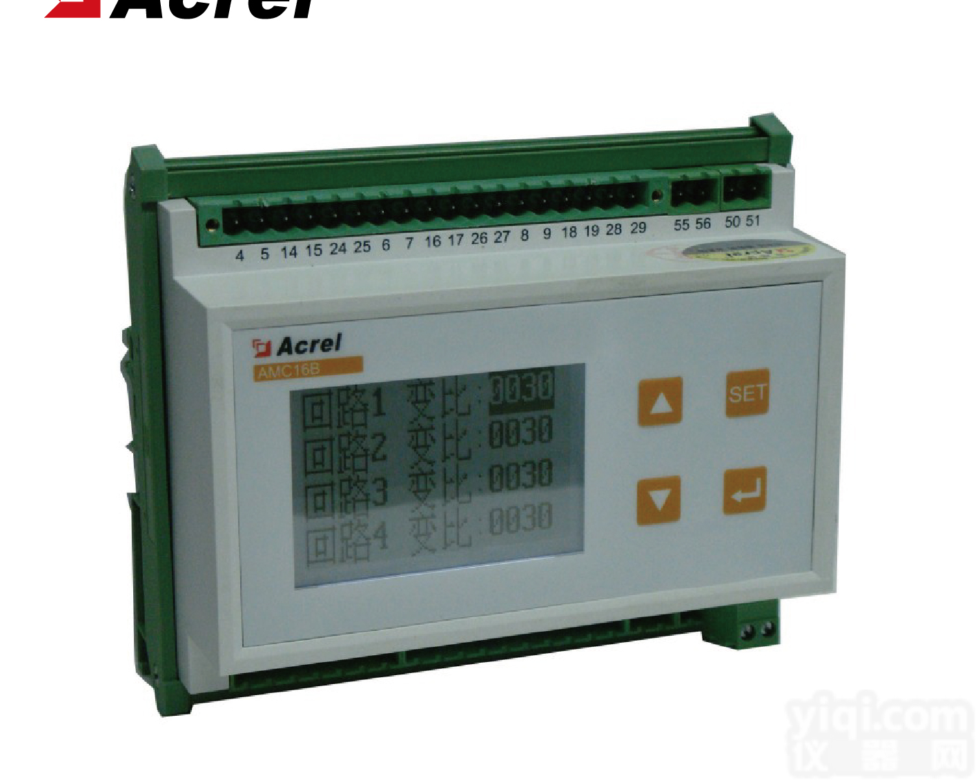 <em>安科</em>瑞AMC16B-3E3/K<em>导轨</em>式三相多回路监控装置9DI/1DO带开关量