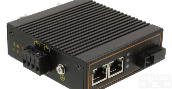 2口<em>百兆</em>光纤<em>收发器</em>工业导轨式接收机/发射机