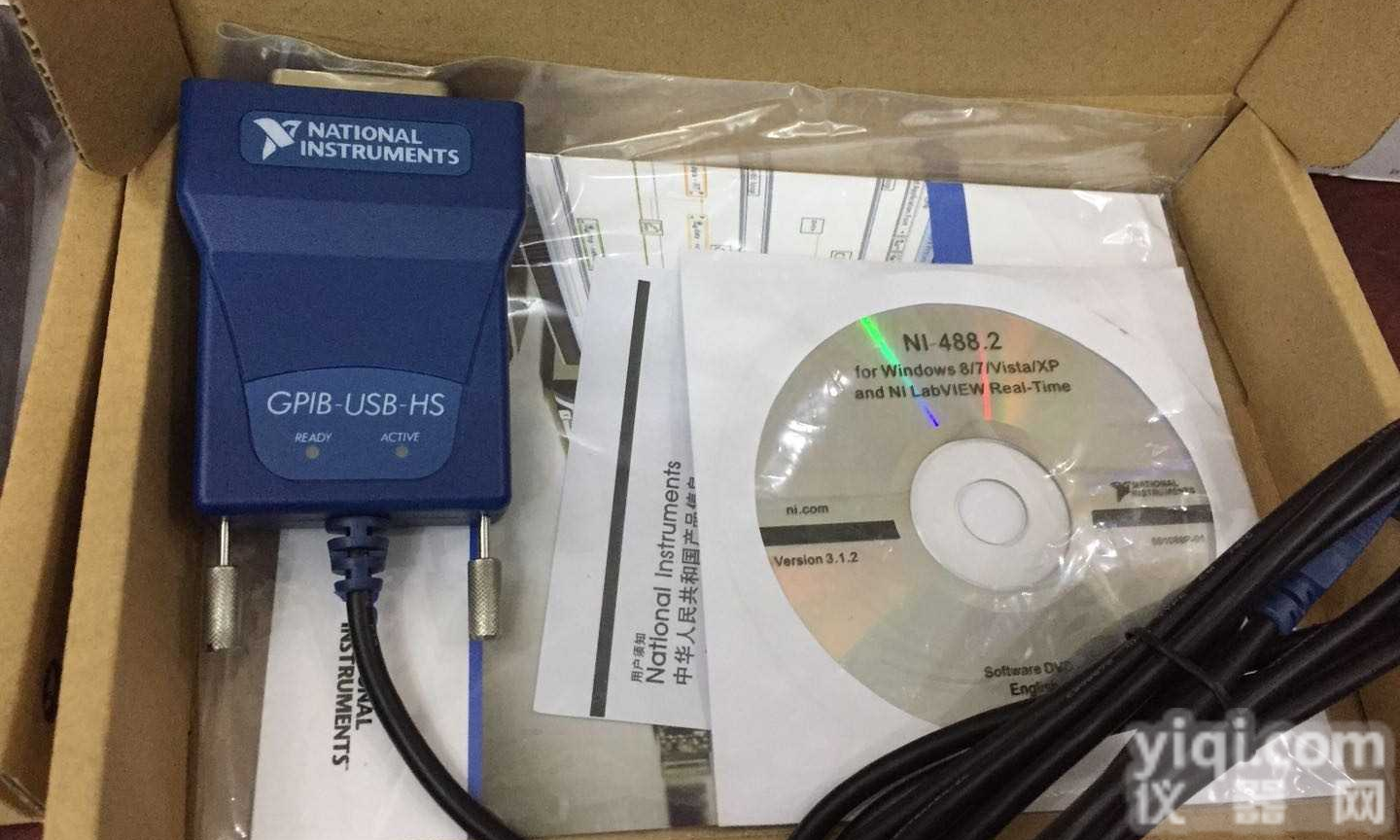 现货<em>美国</em>NI<em>原装</em><em>GPIB</em>-USB-HS卡大量出售