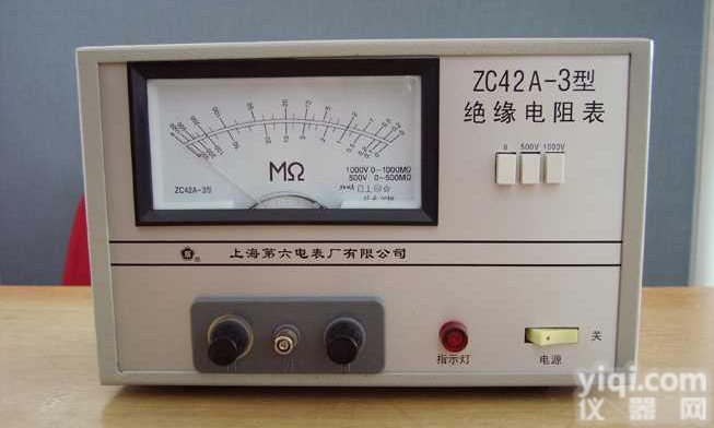 上海第六电表厂 ZC42A绝缘<em>电阻表</em> ZC42A<em>兆欧表</em>