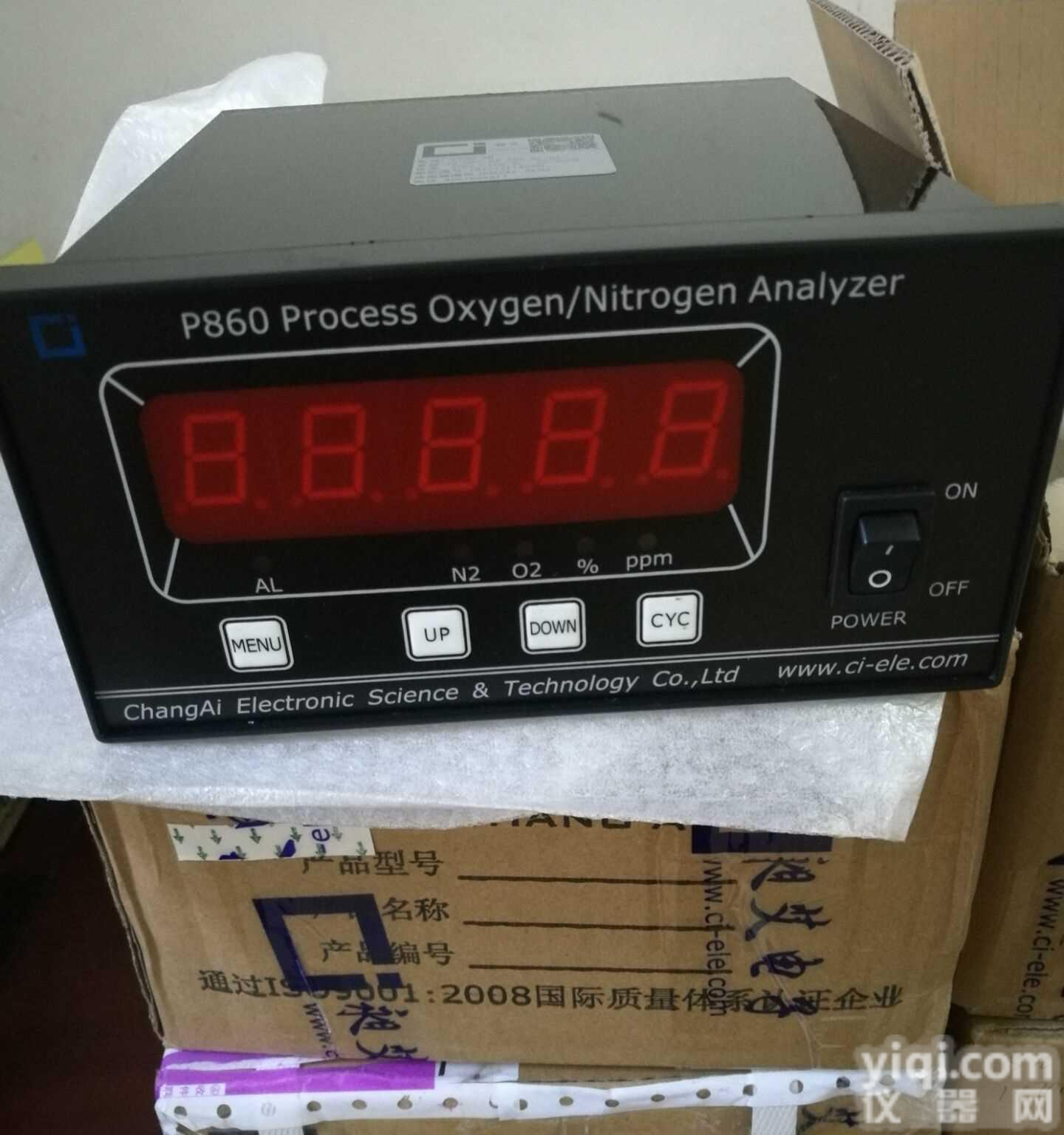 上海昶艾p860-4n<em>氮气</em>纯度仪（<em>制氮机</em>专用<em>氮气</em><em>分析仪</em>）