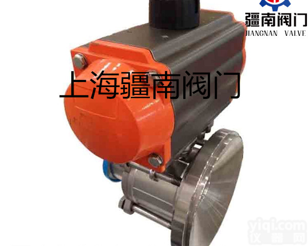 罐底<em>气动</em>放料<em>球阀</em> 反应釜<em>不锈钢</em>法兰底部焊接<em>气动</em>排料<em>球阀</em>上海疆南阀门有限公司