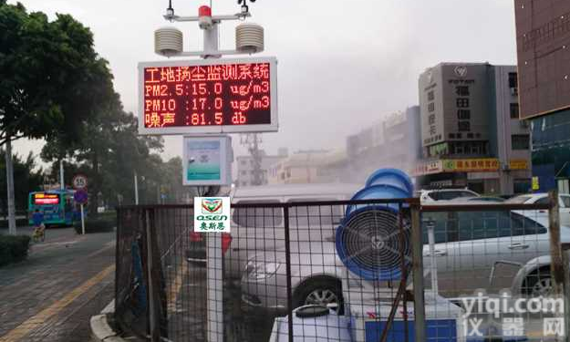 建筑工地<em>扬尘</em>在线监测设备 监测PM 2.5 PM10 TSP 噪声 <em>温湿度</em> 风向<em>风速</em>