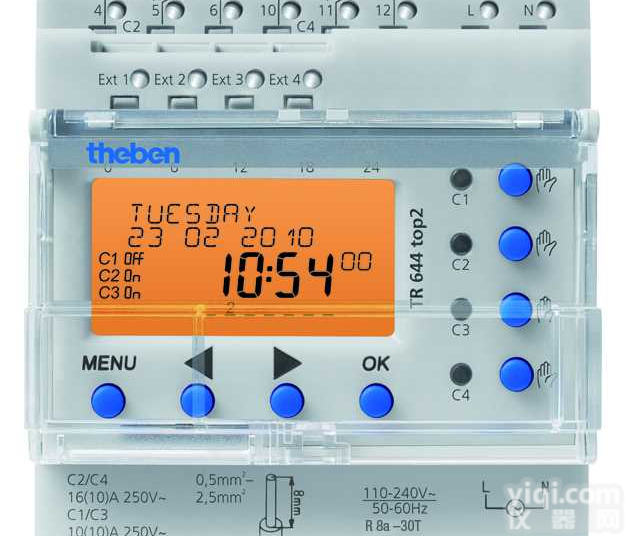 theben德<em>国泰</em>邦年度经<em>纬度</em>定时器TR644top2