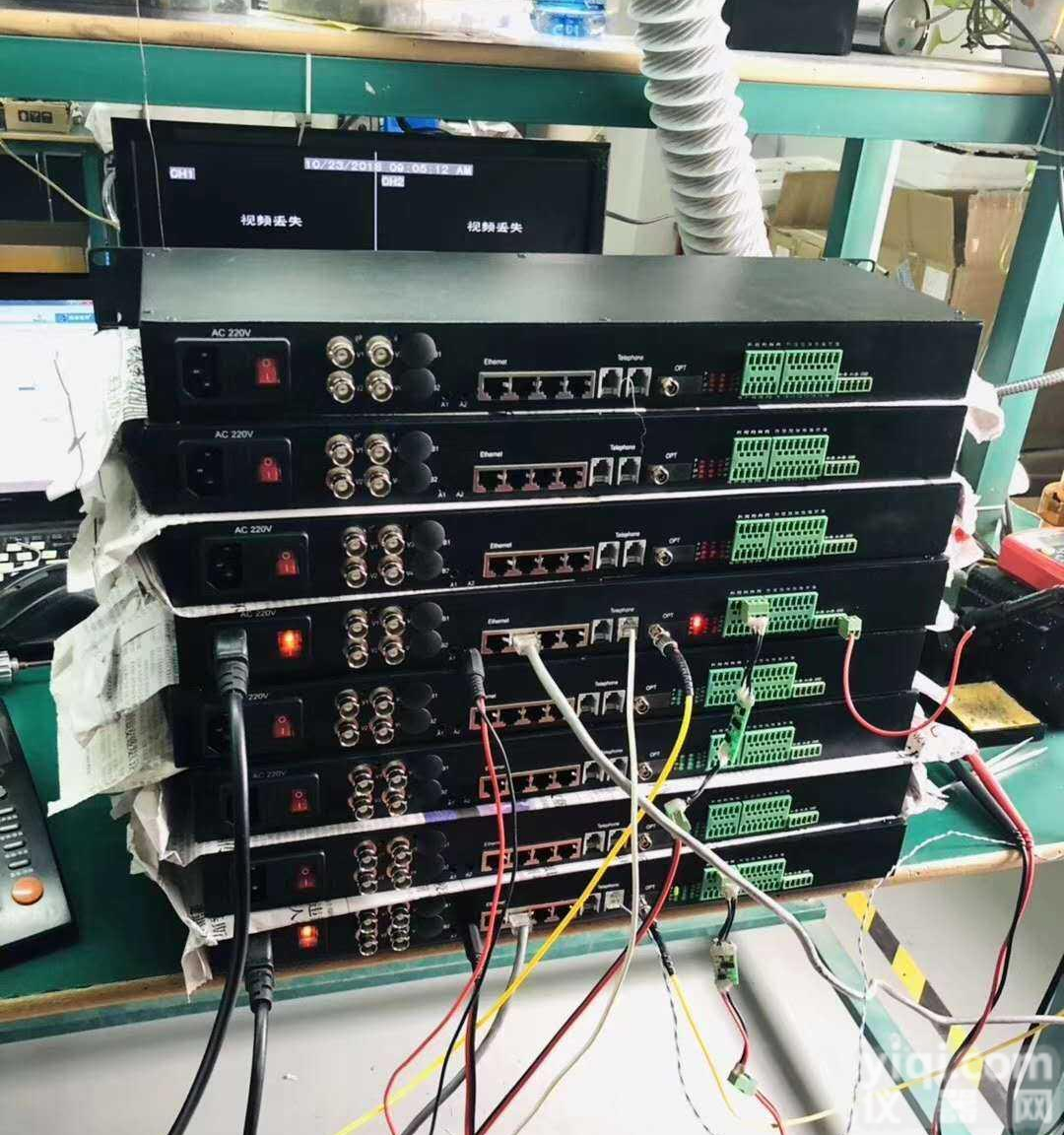 汉源高科品Pai4路正向<em>视频</em>-8路正向反向开关量1路双向RS485-1路S232；2路电话-4路1000M共享<em>以太网</em>