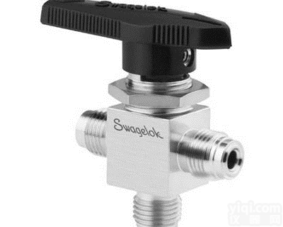 <em>美国</em>进口不锈钢3通 球阀，外螺纹 世伟<em>洛克</em> <em>VCR</em> 金属垫片面密封接头