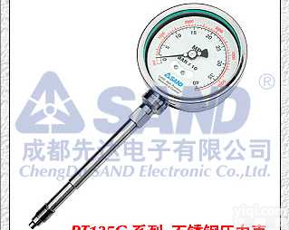成都先达PT135G<em>指针式</em>高温熔体<em>压力表</em>    化纤橡胶行业专用