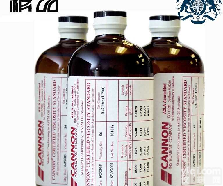 美国CANNON<em>粘度</em>标油，<em>粘度</em><em>标准品</em>