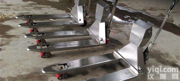 JH-1-3吨不锈钢<em>手推</em><em>液压叉车</em>称-上海1-3T不锈钢<em>手推</em><em>液压叉车</em>秤