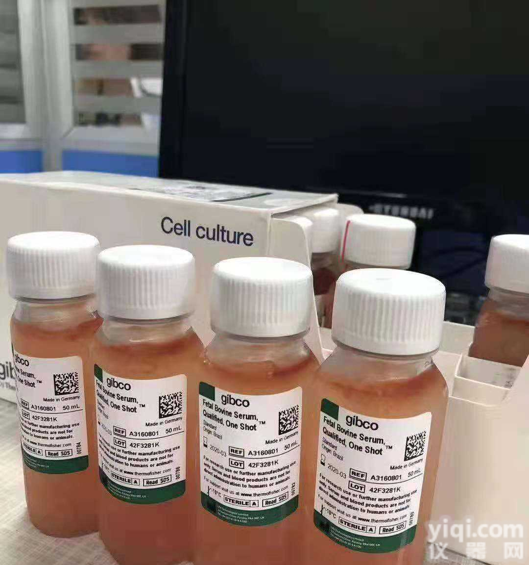 A3160802 GIBCO<em>南美</em>胎牛<em>血清</em>盒装免分装<em>血清</em>
