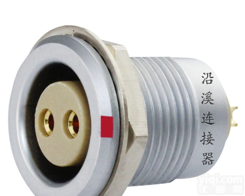 沿溪连接器 2芯母插座 推拉自锁金属航空件 检测设备 <em>电子仪器</em>仪表 汽车电子接插件