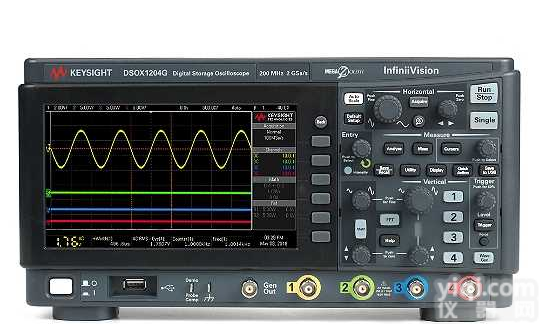 DSOX1204G <em>示波器</em>：70/100/200 <em>MHz</em>，4 个模拟通道