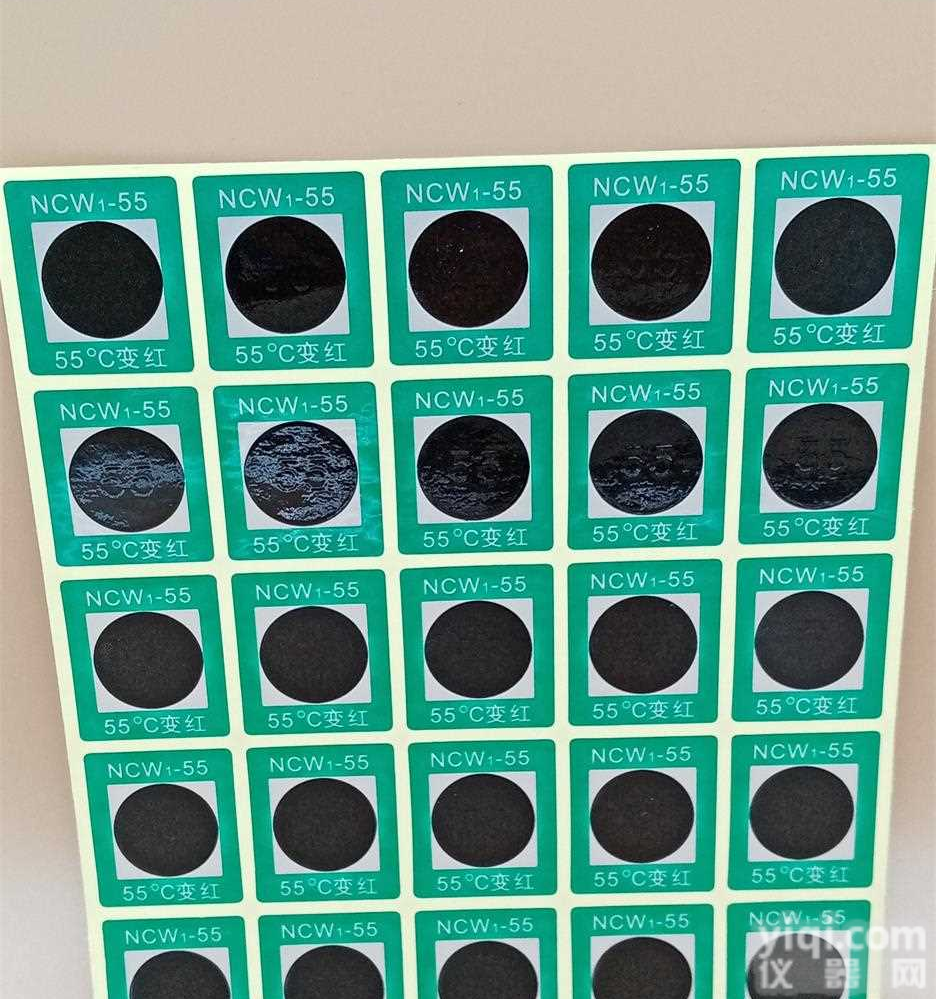 <em>可逆</em>型变色<em>测温</em><em>贴片</em>/<em>测温</em>贴/温度纸/重复使用温度标签/NCW1-55