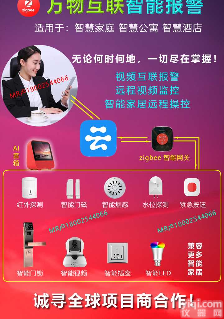 zigbee万物互联报警解决方案火灾报警防盗报警燃气泄漏报警视频报警<em>GSM</em>报警<em>智能</em>家居远程操控智慧家庭智慧公寓智慧社区