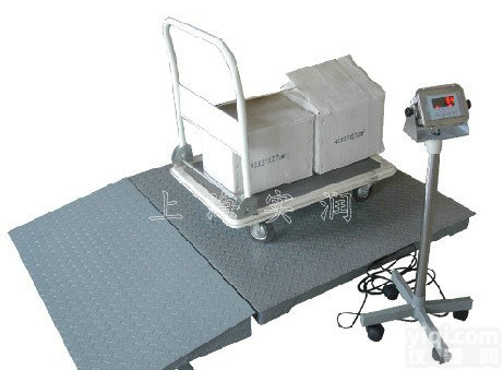 带斜坡<em>称重</em>电子地磅,适合推车<em>拖车</em>货物<em>称重</em>