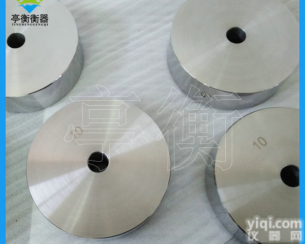带孔不锈钢<em>砝码</em>，10kg<em>圆孔</em>形标准<em>砝码</em>