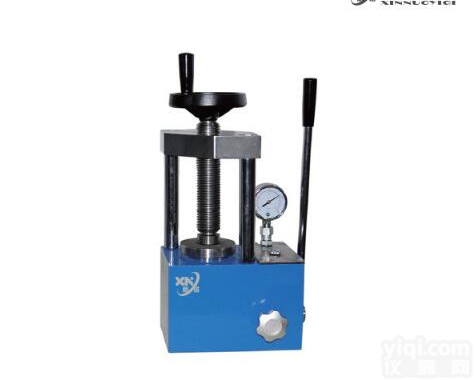 新诺--SYP-15B型 手动粉末压片机 二立柱<em>指针</em>型<em>台式</em>油压粉末成型机