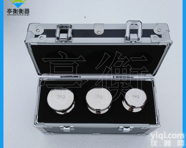 F2等级304不锈钢<em>砝码</em>，带<em>套装</em>铝盒包装的<em>砝码</em>