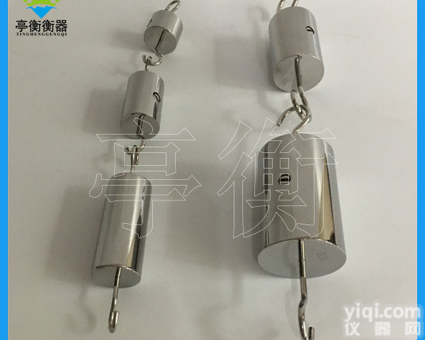 10N不锈钢双钩<em>砝码</em>，两头带<em>钩子</em>的圆柱形<em>砝码</em>