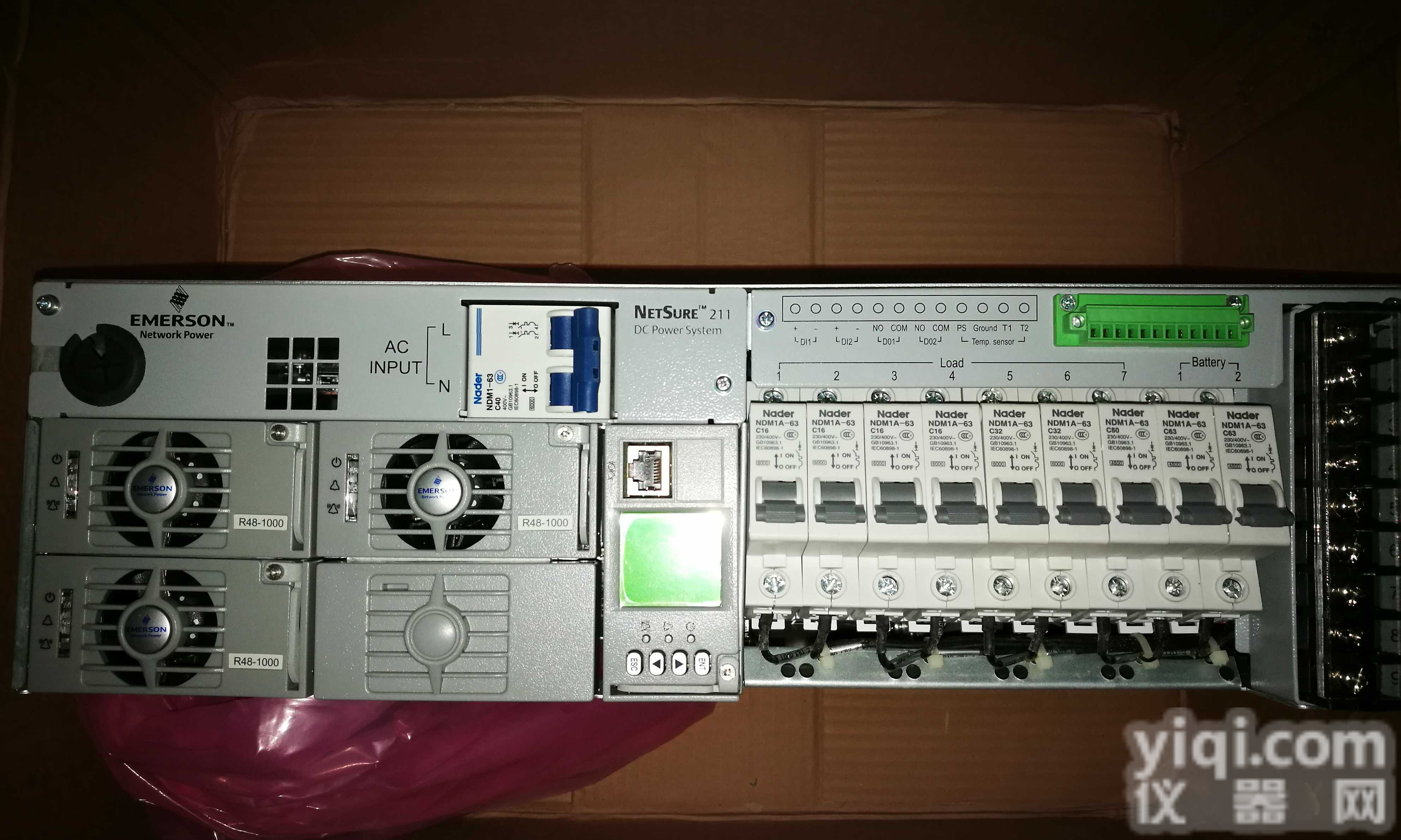 <em>艾默生</em><em>NetSure211</em> c46<em>嵌入式</em>满容量48v80A直流电源