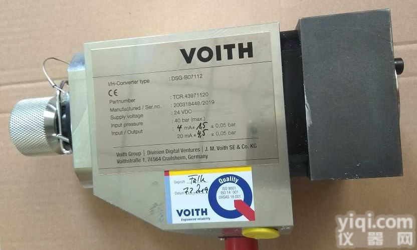 <em>福伊特</em>DSG-B07112和DSG-B07212<em>电液</em><em>转换器</em>