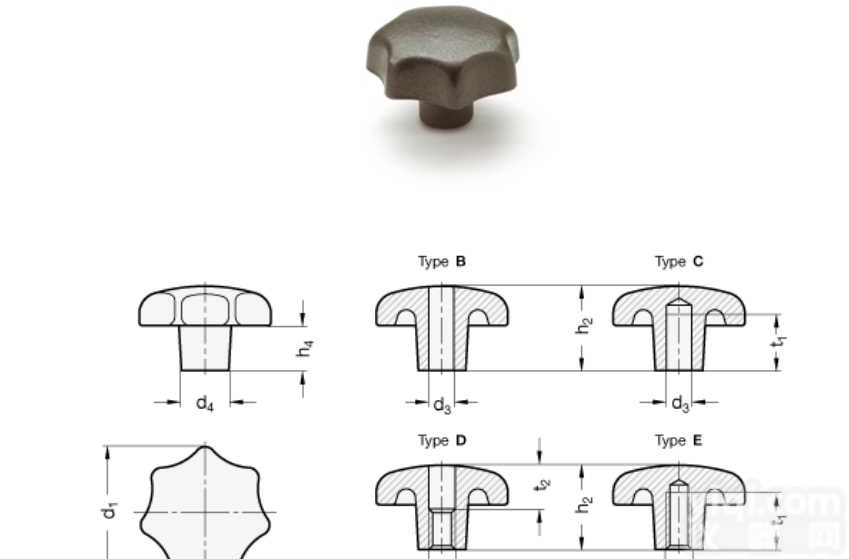 <em>德国</em>GANTER原装进口 DIN 6336 凸轮式<em>旋钮</em> 铸铁铸铝不锈钢 材质可选 好事成双 南京耐思特报告