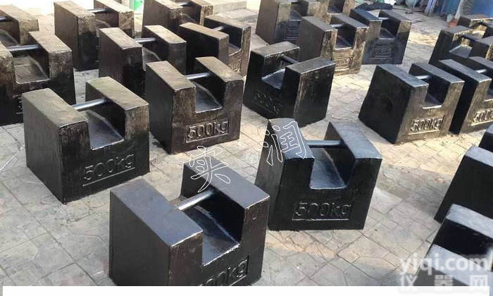 500kg铸铁砝码价格-连云港起重机配重用500公斤砝码