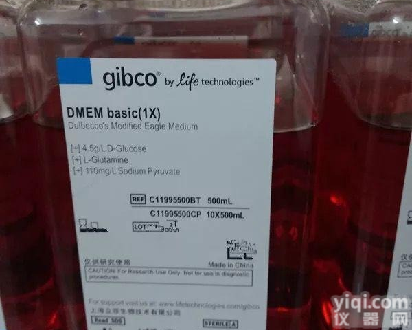 DMEM<em>高糖</em><em>培养基</em> Gibco品Pai 货号C11995500BT 液体<em>培养基</em> 500ml 细胞培养用