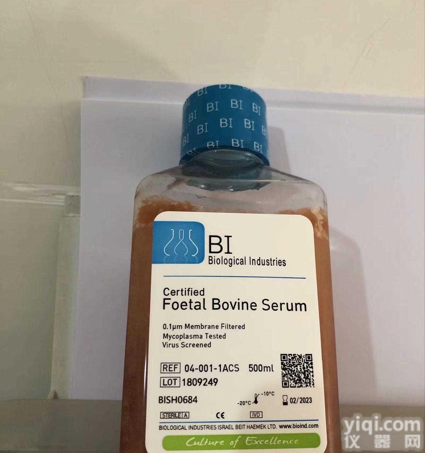 BI胎牛<em>血清</em> 货号04-001-1ACS <em>以色列</em><em>血清</em> 北美胎牛<em>血清</em> 500ml