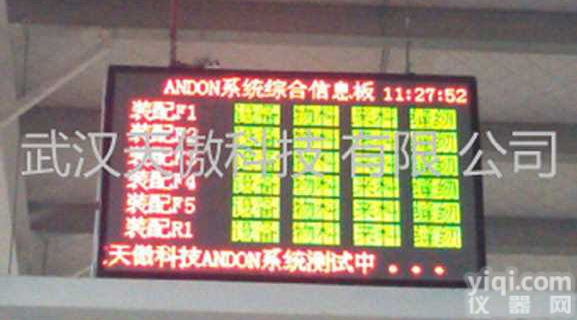 总成车间<em>液晶</em><em>生产</em>综合信息电子<em>看板</em>