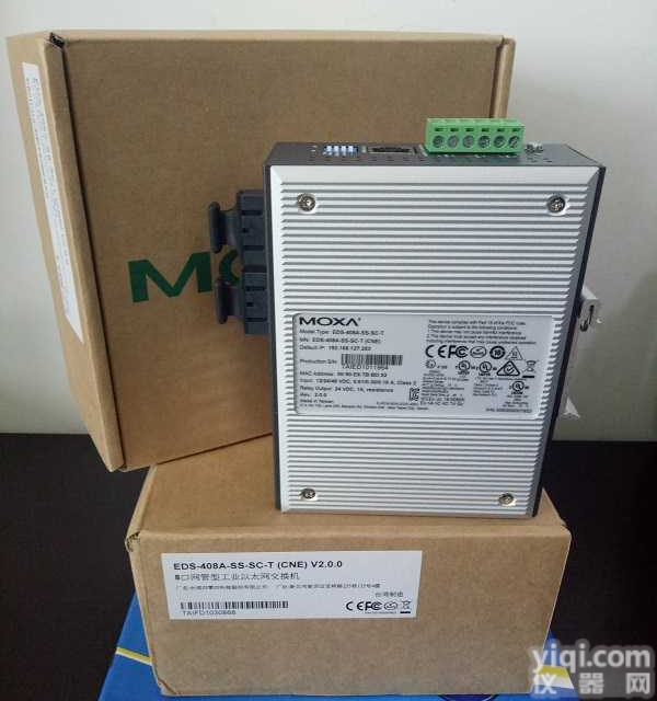 <em>摩莎</em>8口网<em>管型</em>工业以太网交换机EDS-408A-SS-SC-T
