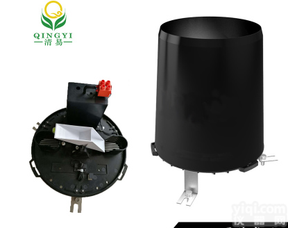 清易QS-1501单翻斗式雨量传感器485<em>脉冲电流</em>4-20mA输出金属不锈钢降雨量变送器雨量计
