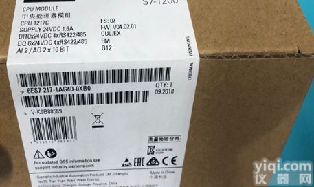 <em>西门子</em>6ES7217-1AG40-0XB0<em>紧凑型</em>CPU6ES7217-1AG40-0XB0