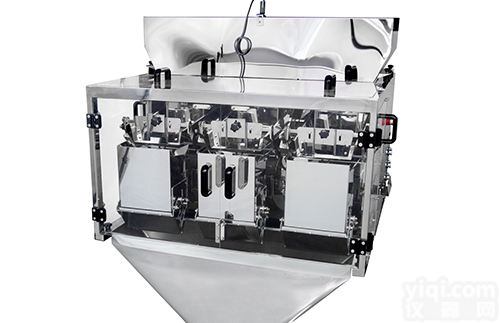 kenwei精威可定制<em>模块</em>化<em>大容量</em>小颗粒三头定量线性秤不锈钢鸡粉罐装包装秤