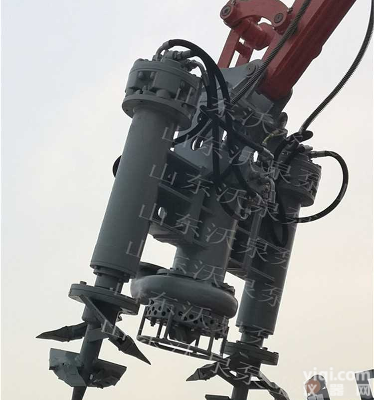 300<em>挖掘机</em>装配<em>液压</em>泥浆泵 不用电真是清淤神器