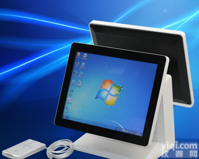 15寸双屏触摸版点餐机<em>收银机</em>奶茶店<em>餐饮</em>店服装店扫码收款一体机