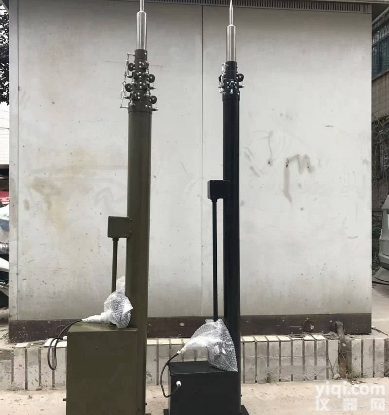 8米电动天线<em>升降杆</em>，野战帐篷升降避雷针，15米便携式升降避雷针