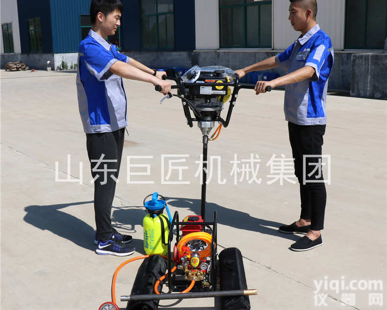 巨匠进口动力双人背包小型轻便<em>取样钻机</em>地质勘探钻机多功能钻机