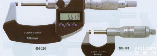 <em>日本</em><em>三丰</em>406，106系列非旋转<em>心轴</em>型外径千分尺