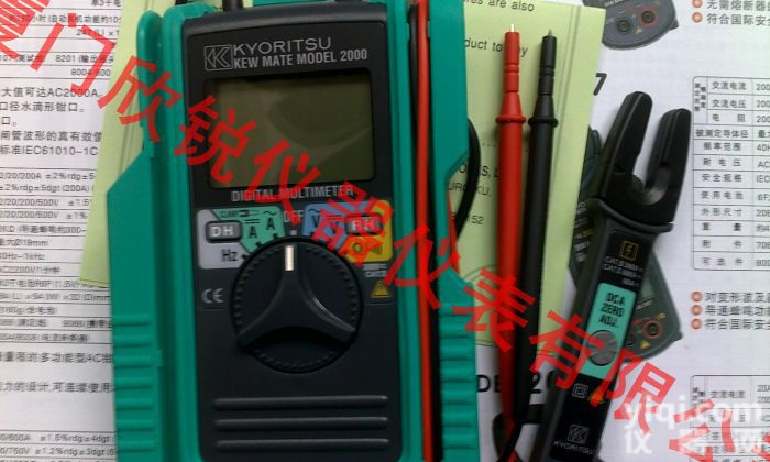 MODEL2001<em>日本</em>克列茨KYORITSU<em>数字式</em>卡片<em>万用表</em>KEW2001
