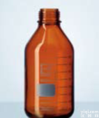 2180654<em>德国</em>DURAN<em>棕色</em>玻璃瓶进口蓝盖瓶