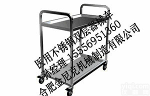 全不锈钢双层<em>推车</em><em>医用</em><em>器械</em>车
