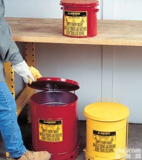 美国Justrite<em>油渍</em><em>废品</em>罐