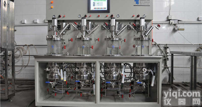 四联机械搅拌<em>原位</em><em>灭菌</em>玻璃<em>发酵罐</em>