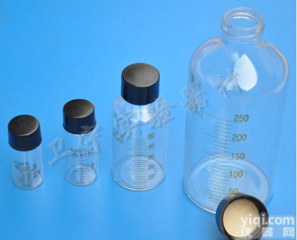 玻璃血清瓶 透明<em>螺口</em>带刻度<em>试剂</em>瓶